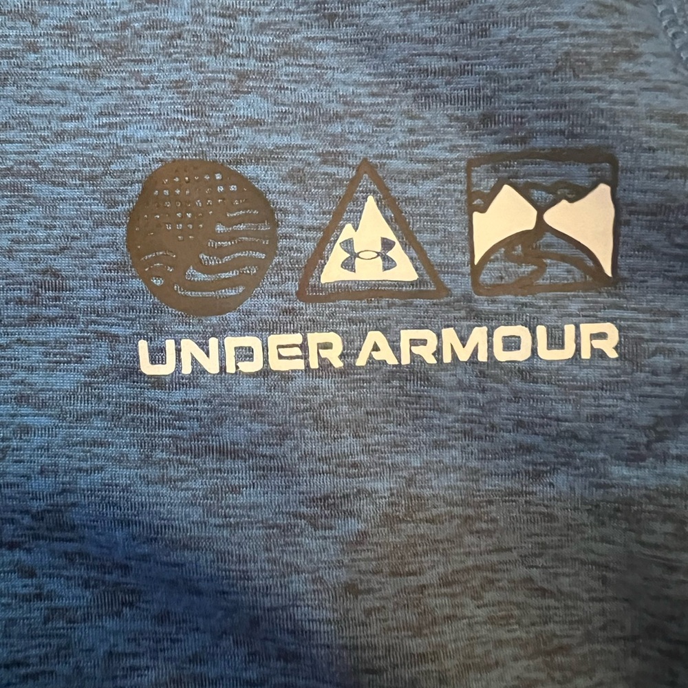 NWT Under Armour Atlantis Blue KIDS Hoodie - Picture 4 of 6